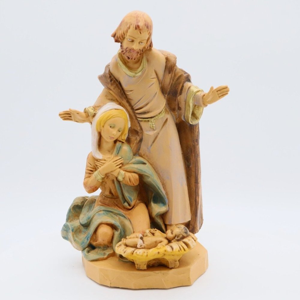 Vtg Fontanini Simonetti Holy Family Nativity 799 Spider Mark Italy Depose 6" - Picture 1 of 16